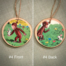 Load image into Gallery viewer, Enchanted Wood Goods - Storybook Ornaments - Curious George, Home Decor, Enchanted Wood Goods, Atrium 916 - Sacramento.Shop