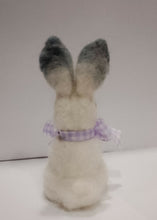 Load image into Gallery viewer, nestneedlesandknots - Felted Bunny - White gray paws and ears, Crafts, Nestneedlesandknots, Atrium 916 - Sacramento.Shop