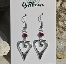 Load image into Gallery viewer, Island Girl Art - Heart Earrings