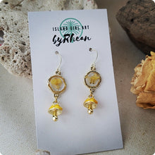 Load image into Gallery viewer, Island Girl Art - Pressed Flower Earrings -, Jewelry, Island Girl Art by Rhean, Atrium 916 - Sacramento.Shop