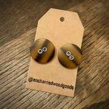 Load image into Gallery viewer, Enchanted Wood Goods - Vintage Button Earrings 7/8" - 1", Jewelry, Enchanted Wood Goods, Atrium 916 - Sacramento.Shop