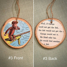 Load image into Gallery viewer, Enchanted Wood Goods - Storybook Ornaments - Curious George, Home Decor, Enchanted Wood Goods, Atrium 916 - Sacramento.Shop