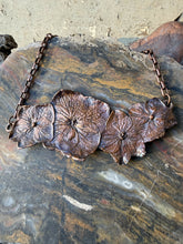 Load image into Gallery viewer, Stone Goblin Studios - Electroformed Hydrangea Blossom Necklace