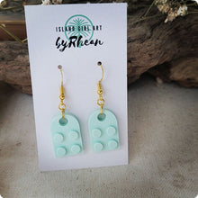 Load image into Gallery viewer, Island Girl Art - Upcycled Brick Earrings- Color Block, Jewelry, Island Girl Art by Rhean, Atrium 916 - Sacramento.Shop