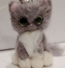Load image into Gallery viewer, nestneedlesandknots - Felted Kitten - Green eyes, Crafts, Nestneedlesandknots, Atrium 916 - Sacramento.Shop