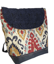 Load image into Gallery viewer, Lorna M Designs - Large Upcycled Backpack