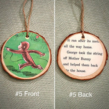 Load image into Gallery viewer, Enchanted Wood Goods - Storybook Ornaments - Curious George, Home Decor, Enchanted Wood Goods, Atrium 916 - Sacramento.Shop