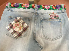 Load image into Gallery viewer, Maggie Devos-Boho Skirt-Gingham patches-Size 8, Fashion, Maggie Devos, Atrium 916 - Sacramento.Shop