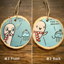 Load image into Gallery viewer, Enchanted Wood Goods - Storybook Ornaments - Narwhal & Jelly, Home Decor, Enchanted Wood Goods, Atrium 916 - Sacramento.Shop