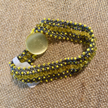 Load image into Gallery viewer, yellow and silver chevron band