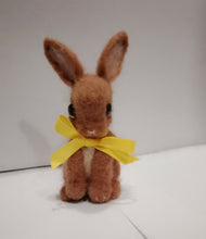 Load image into Gallery viewer, nestneedlesandknots - Felted Bunny - Brown Yellow ribbon, Crafts, Nestneedlesandknots, Atrium 916 - Sacramento.Shop