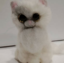 Load image into Gallery viewer, nestneedlesandknots - Felted Kitten - Yellow eyes, Crafts, Nestneedlesandknots, Atrium 916 - Sacramento.Shop