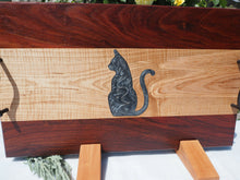 Load image into Gallery viewer, WCS Designs - Serving/Charcuterie board w/ Cat epoxy inlay, Wood Working, WCS Designs, Atrium 916 - Sacramento.Shop