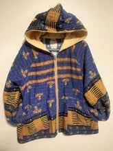 Load image into Gallery viewer, M blue gold kantha