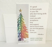 Load image into Gallery viewer, Persevere and Create - Poetry Card - LGBTQ Christmas, Greeting Cards, Persevere and Create, Atrium 916 - Sacramento.Shop