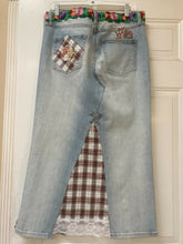 Load image into Gallery viewer, Maggie Devos-Boho Skirt-Gingham patches-Size 8, Fashion, Maggie Devos, Atrium 916 - Sacramento.Shop