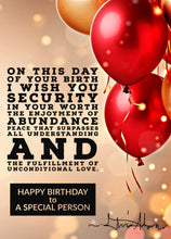 Load image into Gallery viewer, Persevere and Create - Birthday Poetry Card, Greeting Cards, Persevere and Create, Atrium 916 - Sacramento.Shop