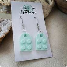 Load image into Gallery viewer, Island Girl Art - Upcycled Brick Earrings- Color Block, Jewelry, Island Girl Art by Rhean, Atrium 916 - Sacramento.Shop
