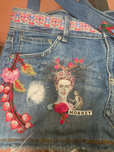 Load image into Gallery viewer, Maggie Devos - Lrg Boho denim bag - Frida & monkey, Fashion, Maggie Devos, Atrium 916 - Sacramento.Shop