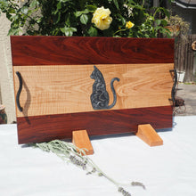 Load image into Gallery viewer, WCS Designs - Serving/Charcuterie board w/ Cat epoxy inlay, Wood Working, WCS Designs, Atrium 916 - Sacramento.Shop