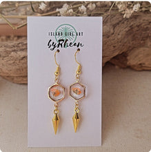 Load image into Gallery viewer, Island Girl Art - Pressed Flower Earrings -, Jewelry, Island Girl Art by Rhean, Atrium 916 - Sacramento.Shop