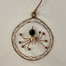 Load image into Gallery viewer, Stone Turner Creations - Copper Spider Ornament sq