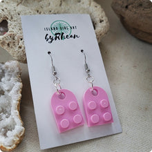 Load image into Gallery viewer, Island Girl Art - Upcycled Brick Earrings- yg Color Block, Jewelry, Island Girl Art by Rhean, Atrium 916 - Sacramento.Shop