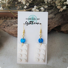 Load image into Gallery viewer, Island Girl Art - Upcycled Brick Earrings- yg Color Block, Jewelry, Island Girl Art by Rhean, Atrium 916 - Sacramento.Shop