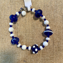 Load image into Gallery viewer, blue and white glass