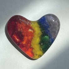 Load image into Gallery viewer, Shop for Hope- "Heart full of PRIDE" Glass Heart, Glasswork, Shop For Hope, Atrium 916 - Sacramento.Shop