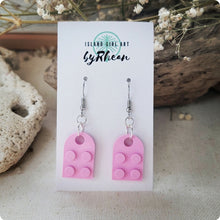 Load image into Gallery viewer, Island Girl Art - Upcycled Brick Earrings- yg Color Block, Jewelry, Island Girl Art by Rhean, Atrium 916 - Sacramento.Shop