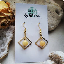 Load image into Gallery viewer, Island Girl Art - Natural Stone Earrings -Yellow Jade, Jewelry, Island Girl Art by Rhean, Atrium 916 - Sacramento.Shop