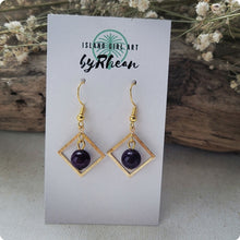Load image into Gallery viewer, Island Girl Art - Natural Stone Earrings - Amethyst, Jewelry, Island Girl Art by Rhean, Atrium 916 - Sacramento.Shop