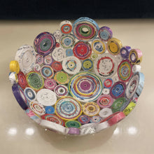 Load image into Gallery viewer, Paper Zen Designs - Mini Rolled Coiled Magazine Bowl MultiColor, Home Decor, Paper Zen Designs, Atrium 916 - Sacramento.Shop