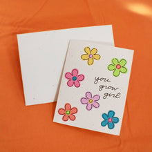 Load image into Gallery viewer, Handmade by Nicole- You Grow Girl, Greeting Cards, Handmade By Nicole, Atrium 916 - Sacramento.Shop