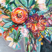 Load image into Gallery viewer, Nida Akhtar Studio - Sapphire Rose Painting, Wall Art, Nida Akhtar Studio, Sacramento . Shop