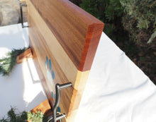 Load image into Gallery viewer, WCS Designs- Serving/Charcuterie board with blue paw epoxy inlay, Wood Working, WCS Designs, Atrium 916 - Sacramento.Shop