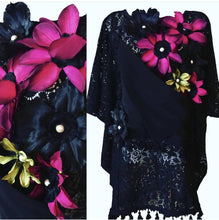 Load image into Gallery viewer, Grace Yip Designs- Inky Hued Flower Dress, Fashion, Grace Yip Designs, Sacramento . Shop