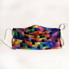 Load image into Gallery viewer, Nurelle Creations Pixelated Rainbow Face Mask, Masks, Nurelle Creations, Sacramento . Shop