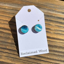 Load image into Gallery viewer, Awkwood Things - Reclaimed Wood & Resin Stud Earrings, Jewelry, Awkwood Things, Atrium 916 - Sacramento.Shop