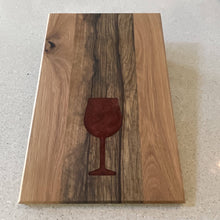 Load image into Gallery viewer, WCS Designs-Hardwood Charcuterie board with Wine glass inlay, Kitchen & Dishware, WCS Designs, Atrium 916 - Sacramento.Shop