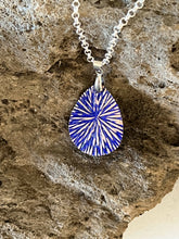 Load image into Gallery viewer, Joyce Pierce- Hand Painted Pear Shape Pendant, Jewelry, Joyce Pierce, Atrium 916 - Sacramento.Shop