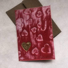 Load image into Gallery viewer, Susan Twining Creations - Handmade Heart Greeting Card - 3 1/2" x 5", Stationery, Susan Twining Creations, Atrium 916 - Sacramento.Shop