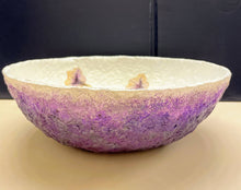 Load image into Gallery viewer, Paper Zen Designs - Large Metallic Purple Paper Mache Pulp Bowl, Home Decor, Paper Zen Designs, Sacramento . Shop