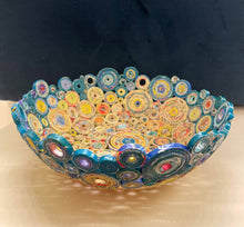 Load image into Gallery viewer, Paper Zen Designs - I Stand With Ukraine 10” Recycle Coiled Paper Basket, Home Decor, Paper Zen Designs, Atrium 916 - Sacramento.Shop