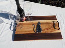 Load image into Gallery viewer, WCS Designs - Charcuterie/Serving board with Cat inlay, Kitchen & Dishware, WCS Designs, Atrium 916 - Sacramento.Shop