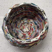 Load image into Gallery viewer, Paper Zen Designs - Medium Paper Weaved Round Container, Home Decor, Paper Zen Designs, Atrium 916 - Sacramento.Shop