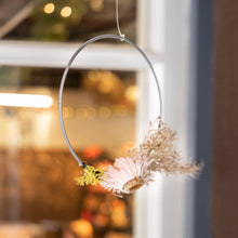 Load image into Gallery viewer, Marry Contrary Design & Decor - White, Yellow, and Tan Floral Ring, Wall Art, Marry Contrary Design & Decor, Sacramento . Shop