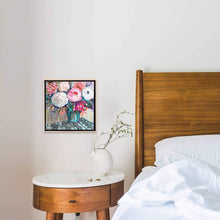 Load image into Gallery viewer, Nida Akhtar Studio - Pink Rosette Painting, Wall Art, Nida Akhtar Studio, Sacramento . Shop