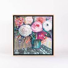 Load image into Gallery viewer, Nida Akhtar Studio - Pink Rosette Painting, Wall Art, Nida Akhtar Studio, Sacramento . Shop